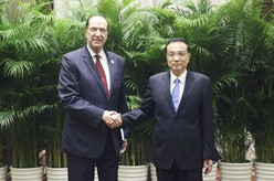 李克强分别会见世界银行行长、国际货币基金组织总裁和世界贸易组织总干事