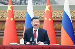 习近平同俄罗斯总统举行视频会晤
