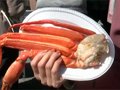 东京举办海鲜美食节 海鲜类小吃普遍涨价