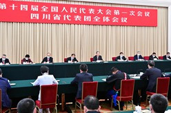 赵乐际参加四川代表团审议