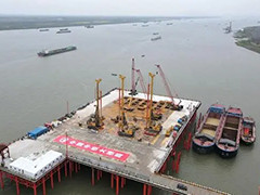安徽池州长江公铁大桥全面开工建设