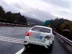 大广高速赣州全南段 雨天路滑未减速 司机酿单车事故