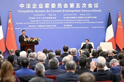 习近平出席中法企业家委员会第五次会议闭幕式并致辞