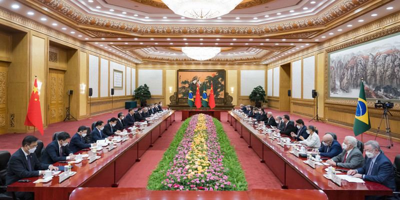 习近平同巴西总统举行会谈
