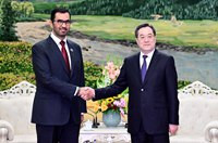 丁薛祥会见联合国气候变化迪拜大会候任主席