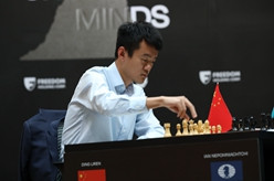 丁立人加赛力克涅波姆尼亚奇 中国棋手首度加冕国象男子世界棋王