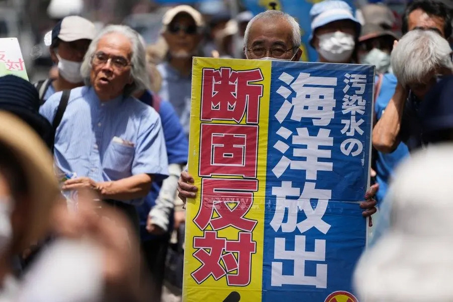 多方反对日本强推核污染水排海 韩日团体共同举行抗议游行