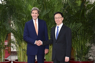 韩正会见美国总统气候问题特使