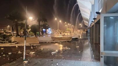 也门亚丁机场遭遇雷暴致多人受伤