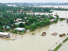 缅甸洪灾已致5人死亡 4万人撤离