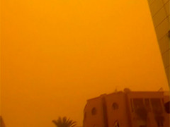 摩洛哥 沙尘暴来袭 马拉喀什被风沙笼罩