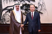 赵乐际同阿联酋联邦国民议会议长举行会谈