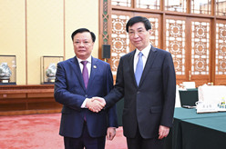 王沪宁会见越南共产党代表团