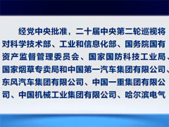 二十届中央第二轮巡视对象公布