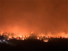 西班牙北部多个地区遭山火侵袭