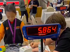 5.97秒！6岁女孩打破魔方女子世界纪录