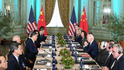 习近平同美国总统拜登开始中美元首会晤