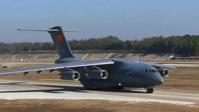中国空军运-20赴韩接运第十批在韩志愿军烈士遗骸回国