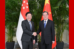 丁薛祥会见新加坡副总理兼财政部长并共同主持中新双边合作机制会议