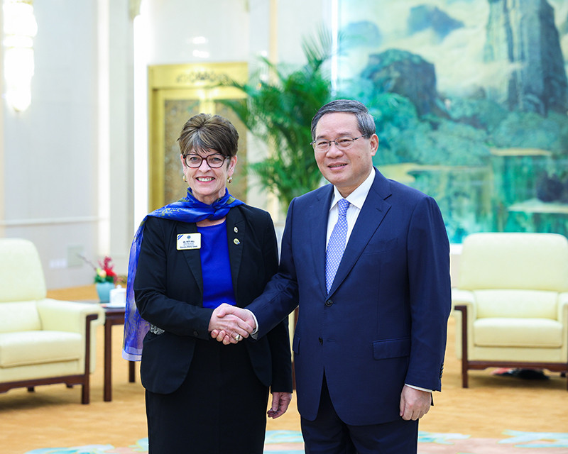 李强会见国际狮子会会长
