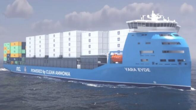 全球首艘氨动力箱船订单花落中国