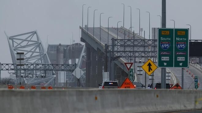 美国巴尔的摩港口大桥坍塌事故 两名失踪者遗体被找到