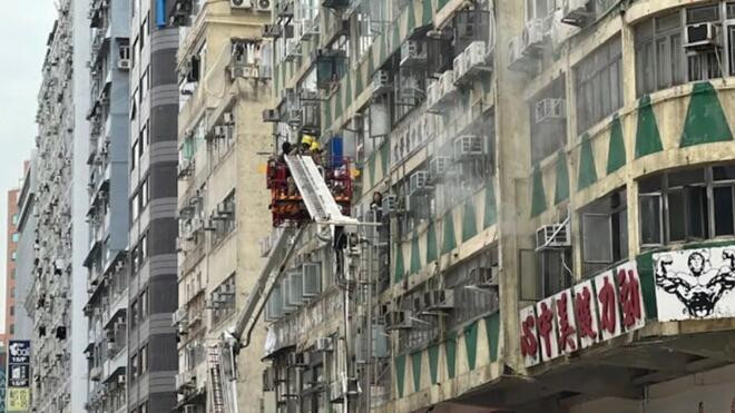 香港佐敦道一大厦发生三级火警 致5人死亡