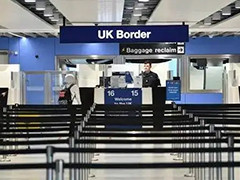 英国伦敦希思罗机场边境检查人员将罢工4天