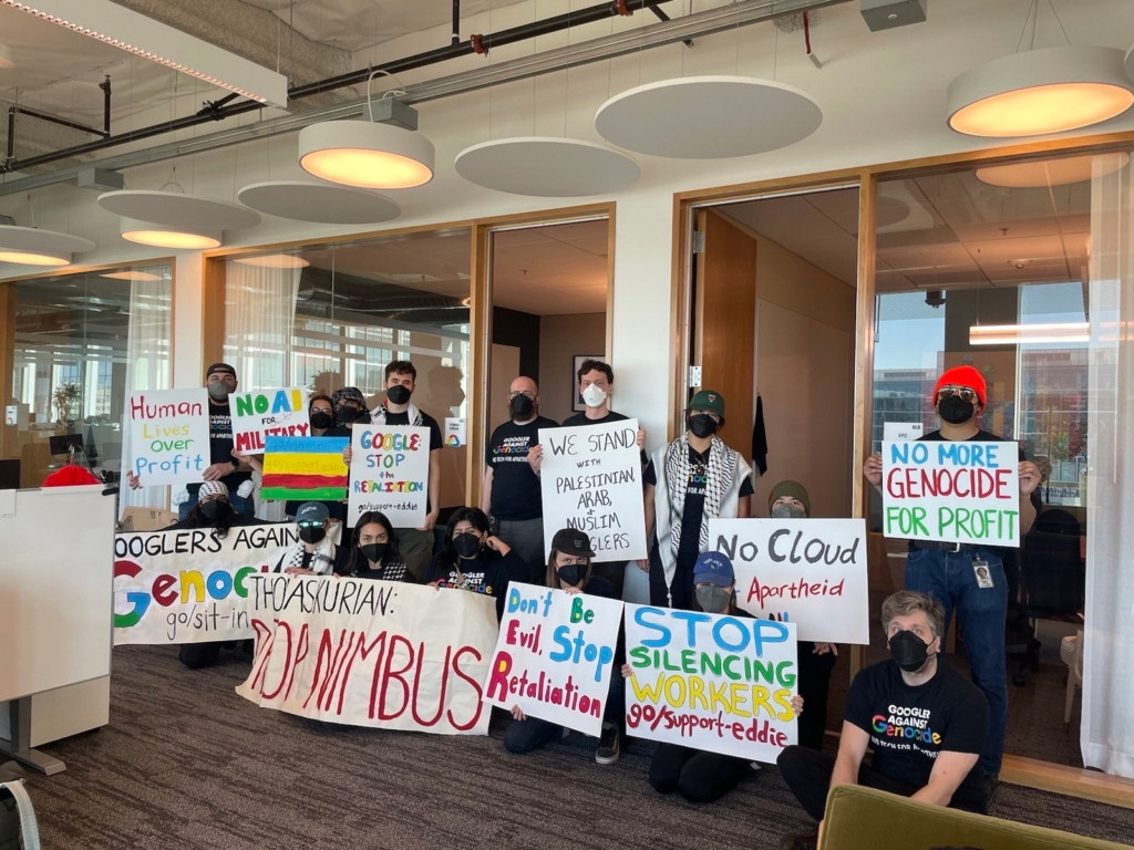 谷歌公司员工抗议向以色列提供人工智能服务 28名抗议员工遭谷歌公司解雇