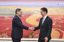 韩正会见柬埔寨副首相兼外交与国际合作部大臣