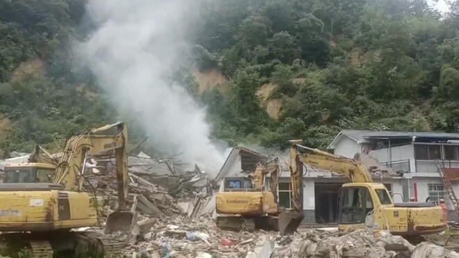 湖南怀化新晃山体滑坡失联8人已全部遇难