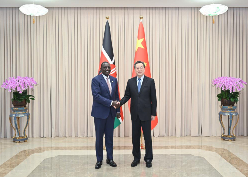 丁薛祥会见肯尼亚总统