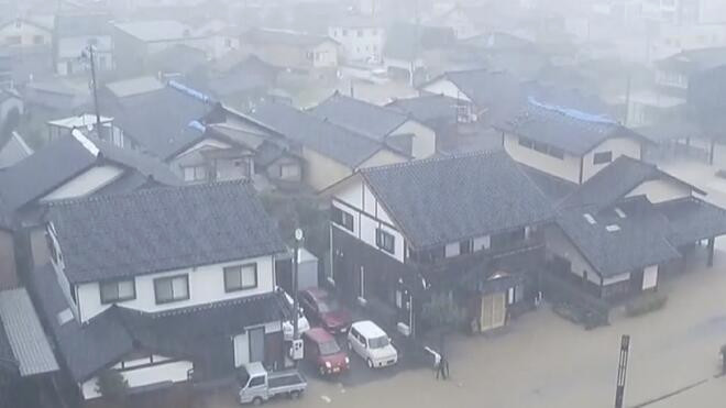日本能登半岛大雨已致石川县7人死亡