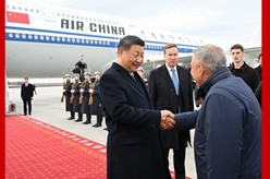 习近平抵达喀山出席金砖国家领导人第十六次会晤