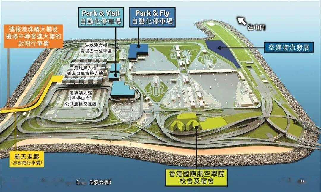 香港机管局扩大机场城市发展蓝图 拟在口岸人工岛设空运鲜活市集