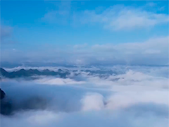 大美重庆 秋日山涧云海蔚为壮观