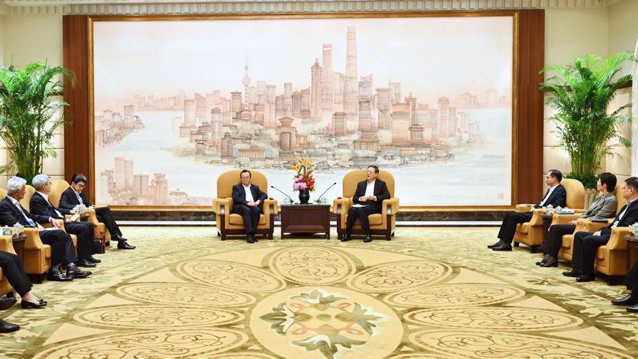 陈吉宁会见来沪出席亚洲进出口银行论坛年会各国客人
