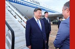 习近平抵达巴西利亚开始对巴西进行国事访问