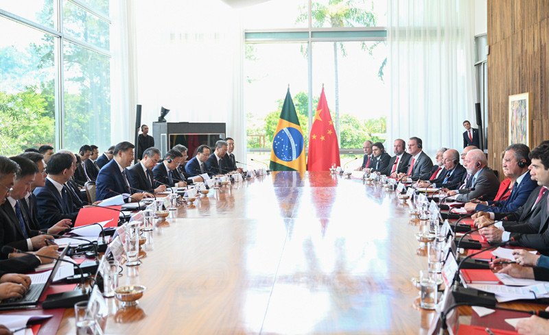 习近平同巴西总统举行会谈