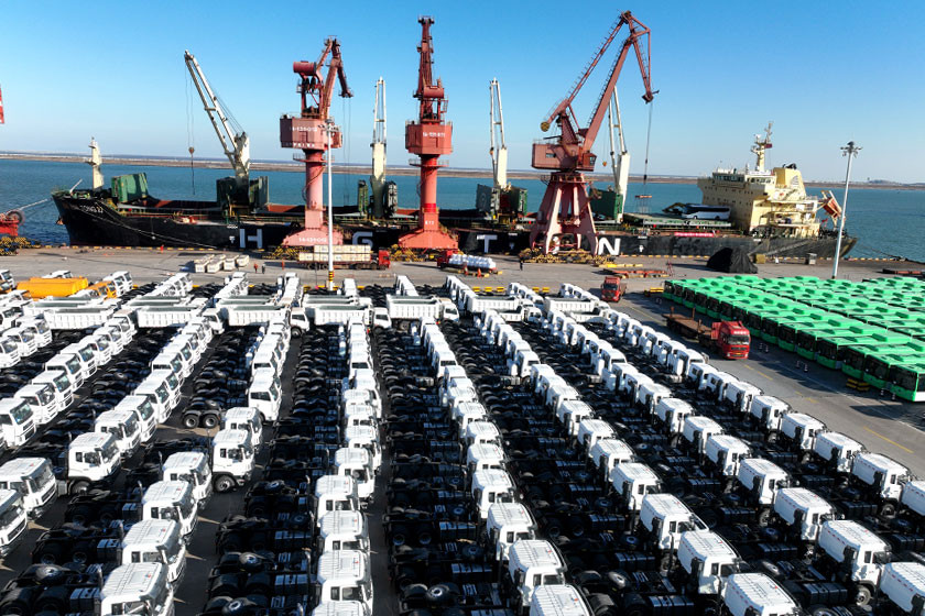 中国物流业景气指数升至2024年内新高