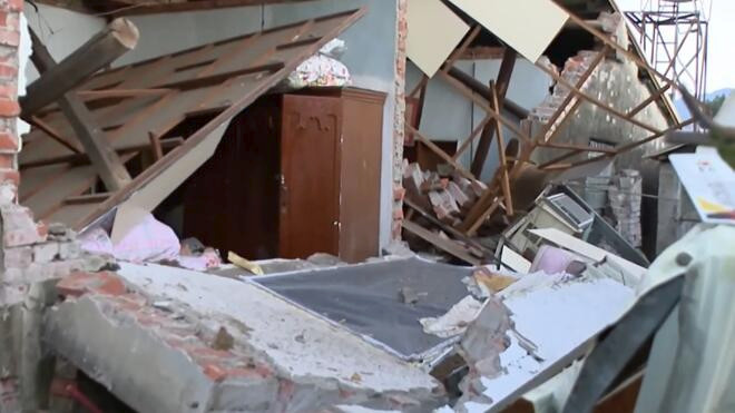 台南市发生6.2级地震 余震不断 地震受伤人数更正为26人