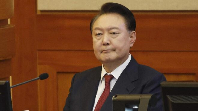 韩国总统尹锡悦弹劾案庭审第四次辩论 韩国前防长金龙显作为证人出席