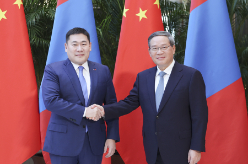 李强会见蒙古国总理