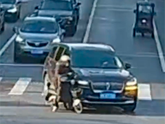 机非事故后交警现场研判 非机动车主负全责