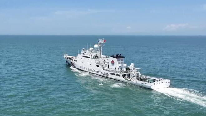 福建海警位金门附近海域常态化执法巡查