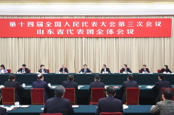 韩正参加山东代表团审议