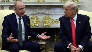 美国总统会见爱尔兰总理 特朗普称爱尔兰“占美国便宜” 遭反驳