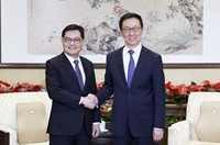 韩正会见新加坡副总理