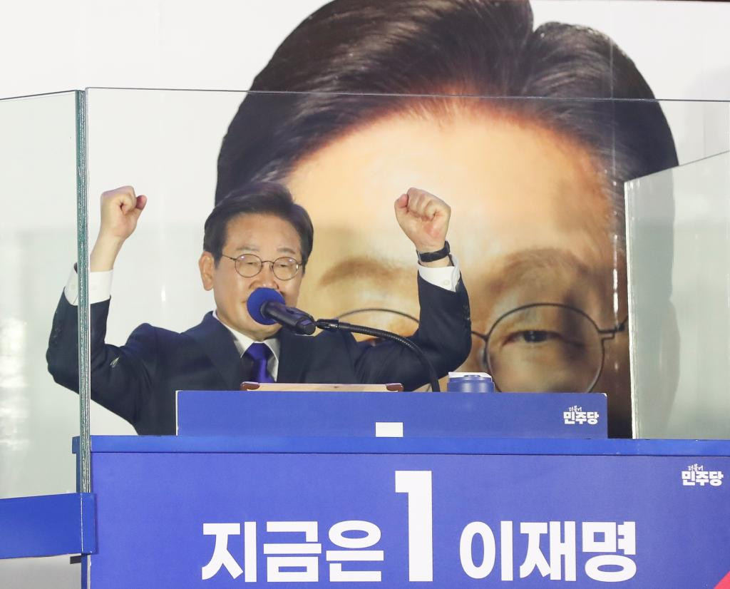 韩国大选 计票数据显示李在明确定当选韩国总统