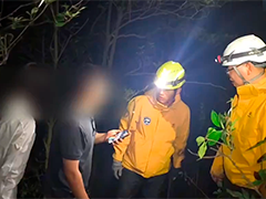 大理：游客上山捡菌迷路 消防深夜营救